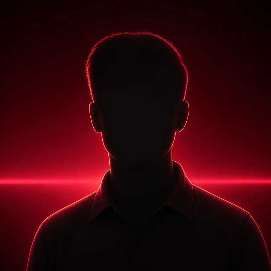 Anonymous silhouette representing the open position
